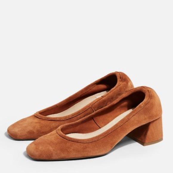 Topshop Suede Block Heels - Picture 2 of 5